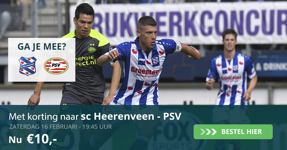 Met C.V.V.O. naar sc Heerenveen PSV